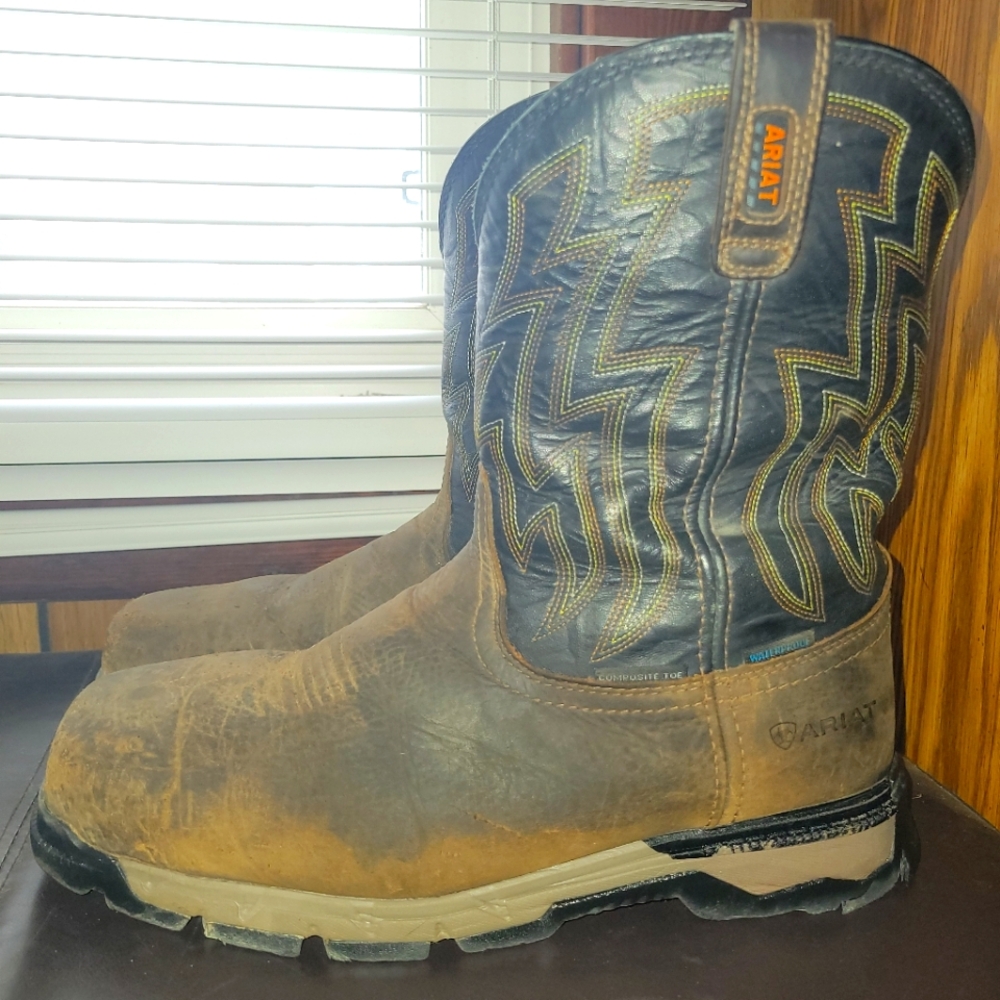Ariat work boots.